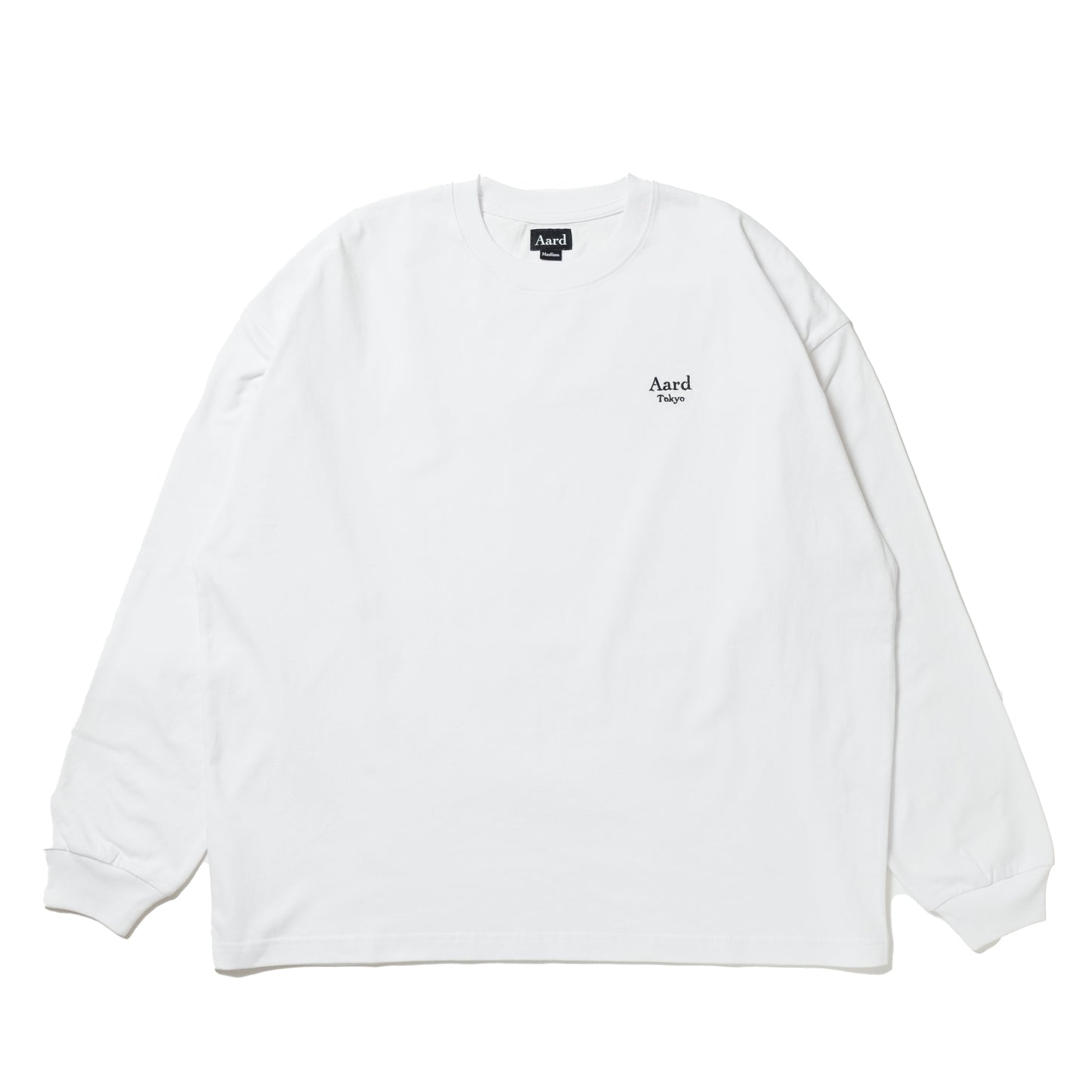 Aard Tokyo Logo LS Tee White