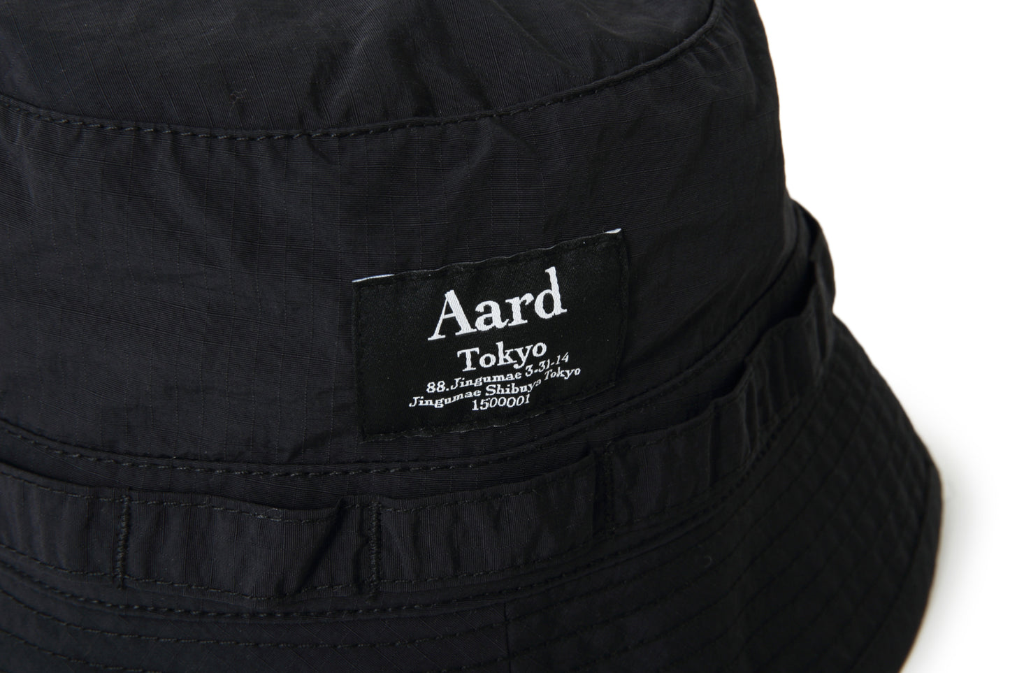 Aard Tokyo Label Field Hat Black